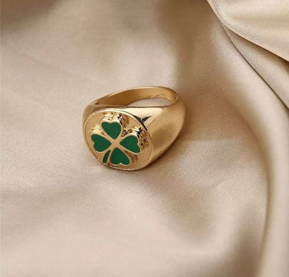 golden clover ring