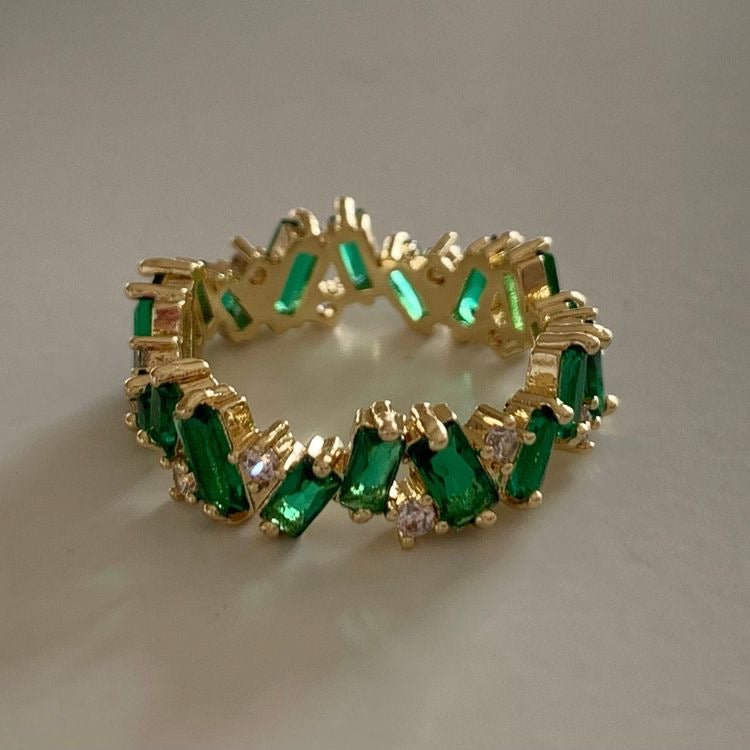 emerald eternity ring