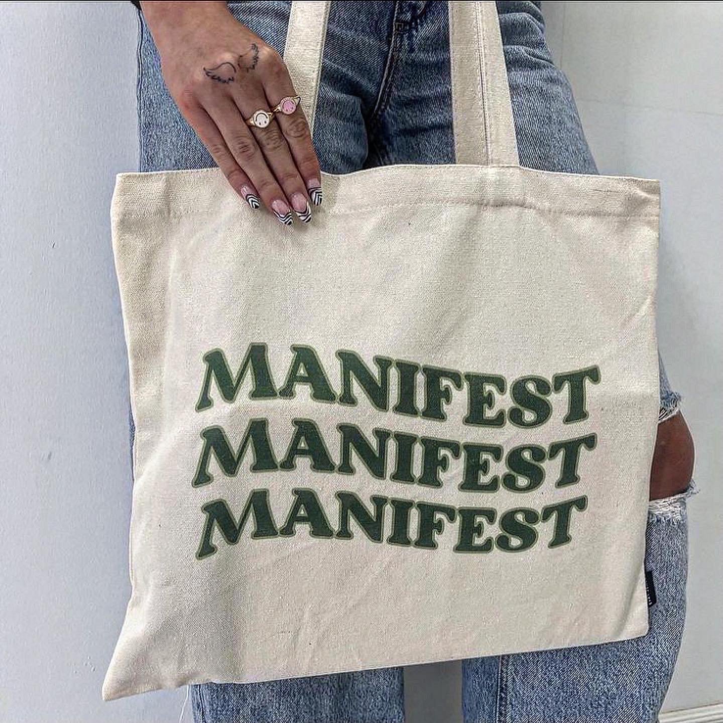 manifest tote bag