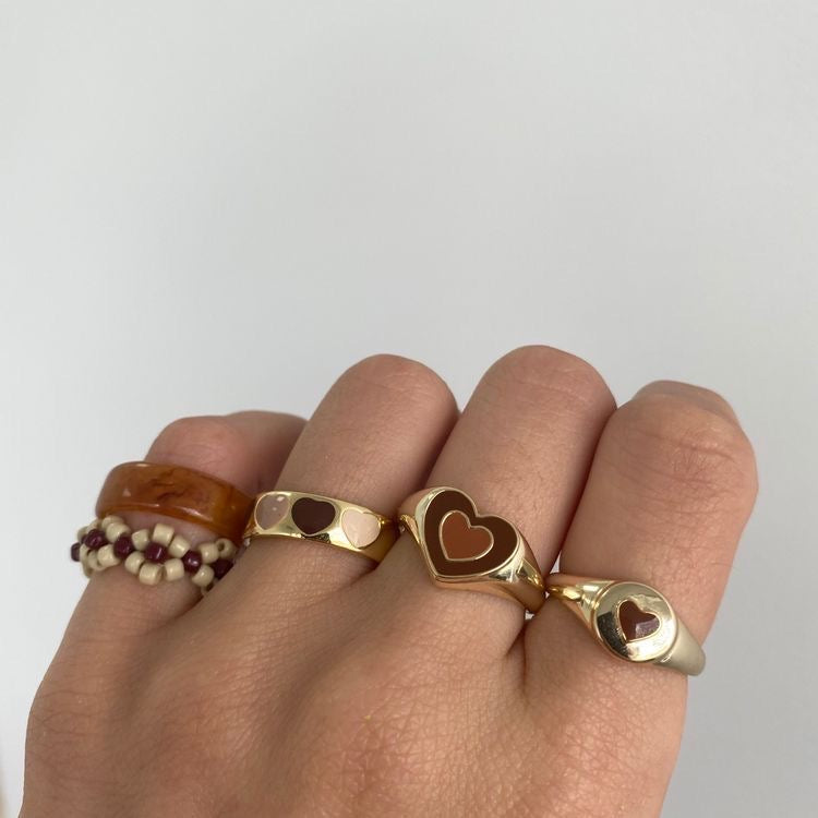 mr brown ring set