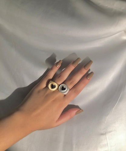 big heart rings