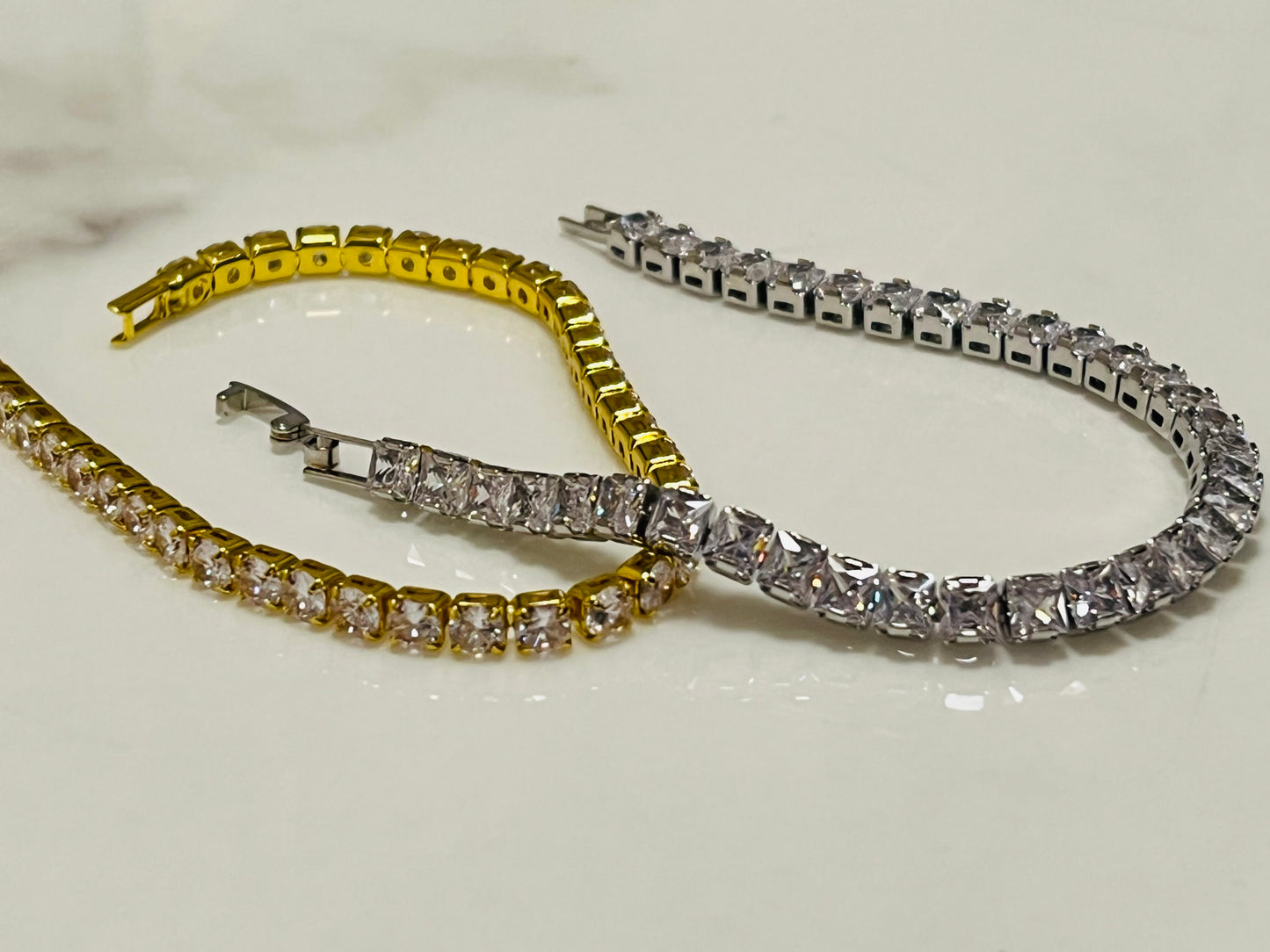 icy gold bracelet