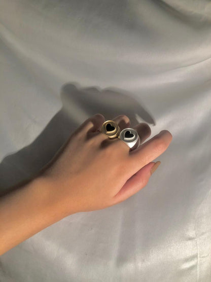 big heart rings
